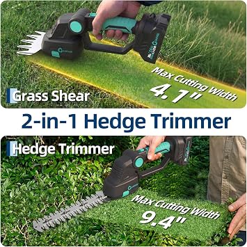 🌿 Natura 20V 2-in-1 Cordless Hedge Trimmer &amp; Grass Cutter