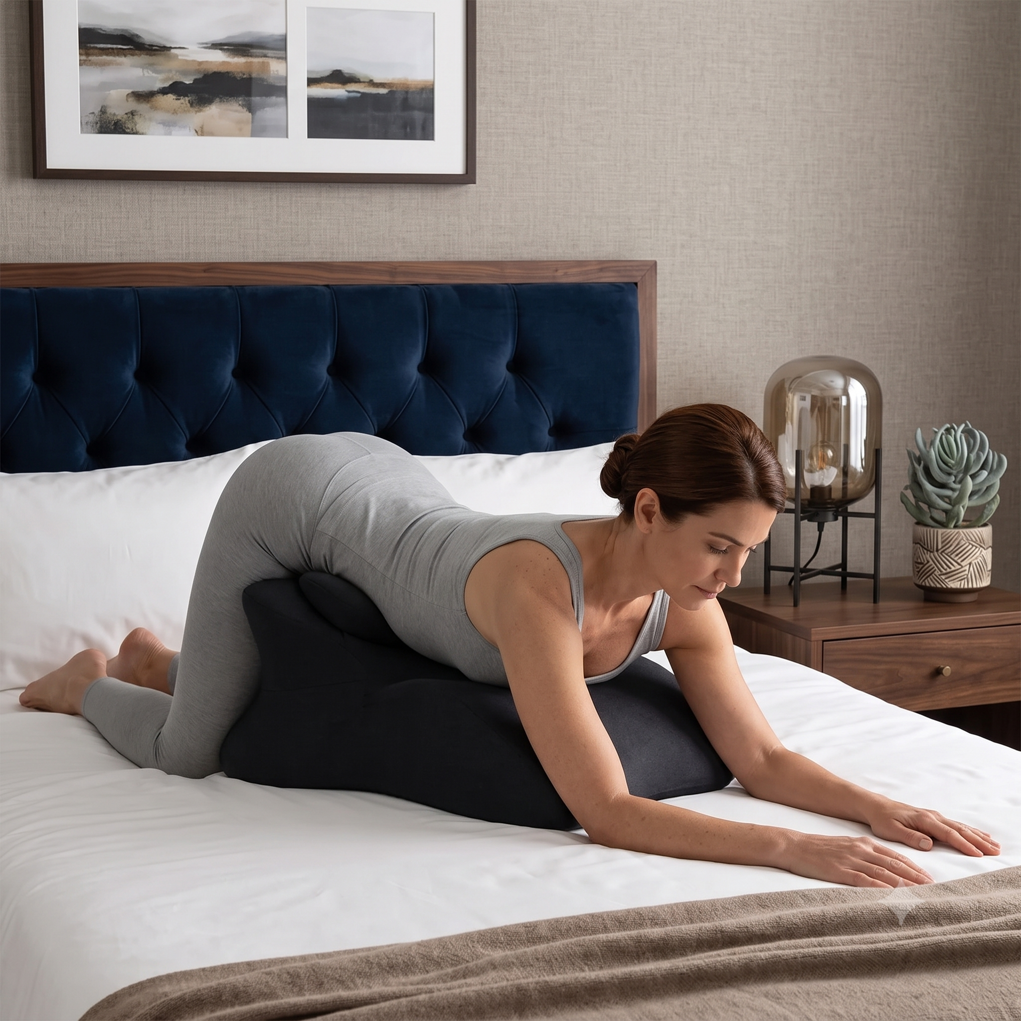 PerfectAngle support pillow in use