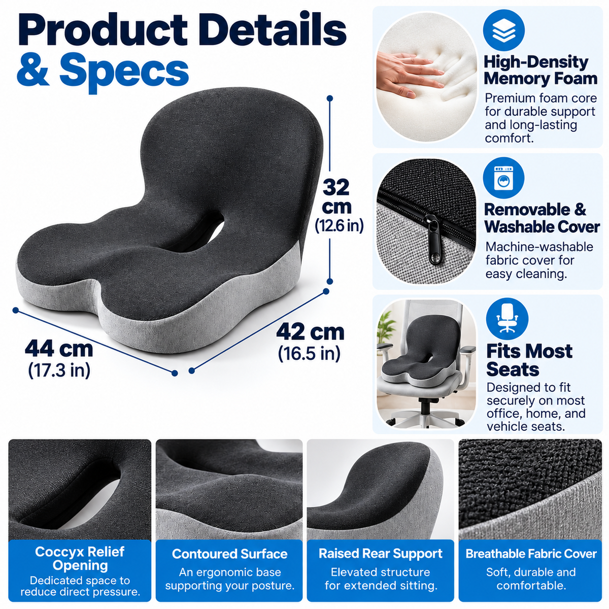 ReliefCore™ Orthopedic Cushion