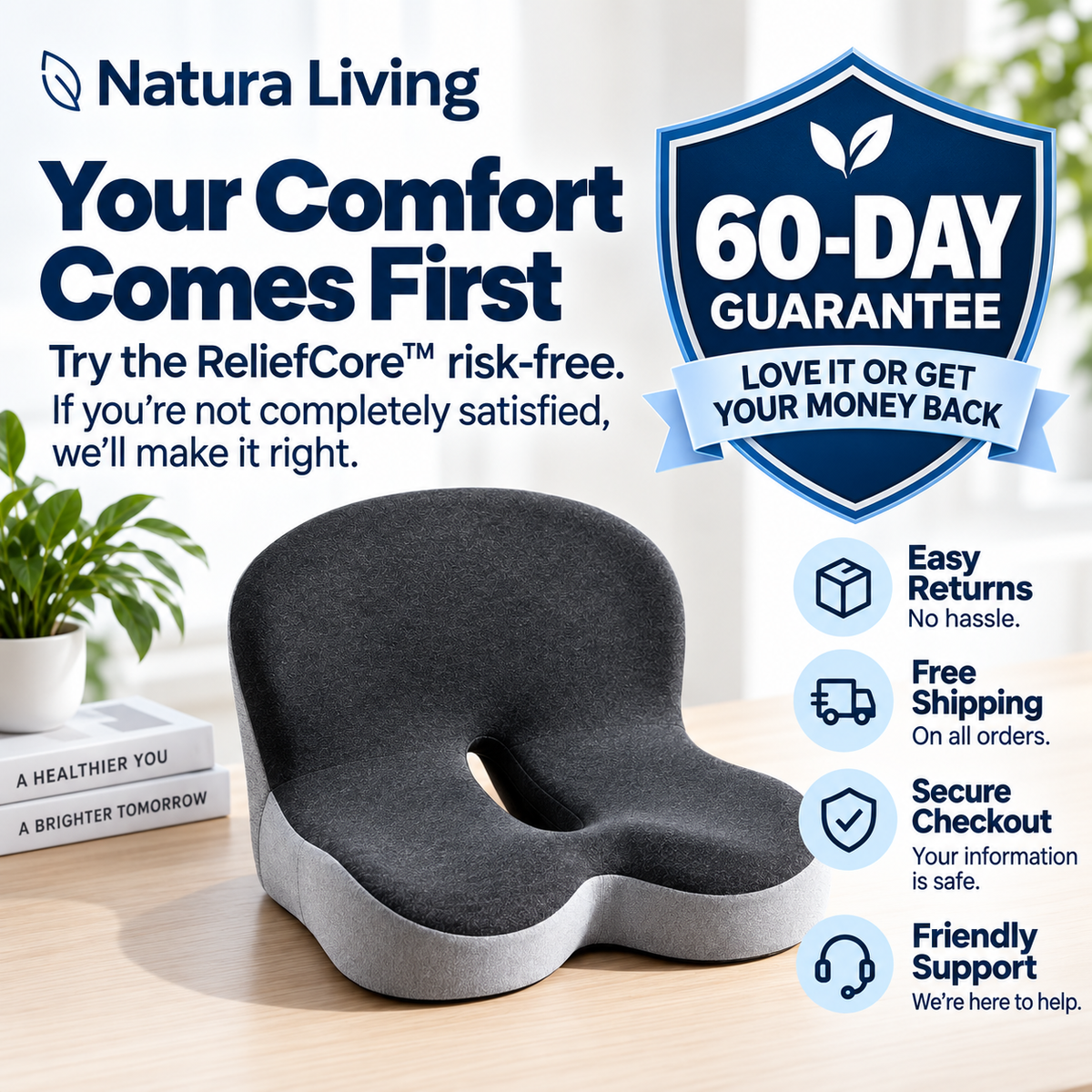 ReliefCore™ Orthopedic Cushion